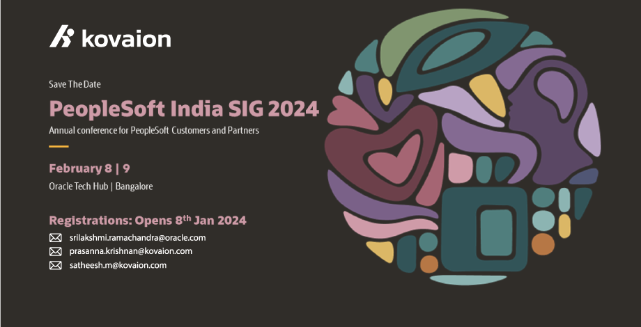 PeopleSoft India SIG 2023 - Oracle Partner - Kovaion
