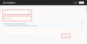 Fig 2 - Give Feedback - Redwood Page.