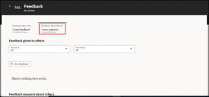 Fig 9 -Feedback about other -- Enhance Feedback with AI Assistance in Oracle HCM Cloud