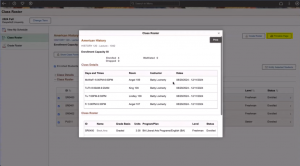 Fig 5: Printable Page PeopleSoft CS Image 32 | Fluid Faculty Center Enhancement | Class Roster Page 