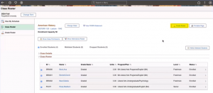 Fig 9: Grade Roster Button PeopleSoft CS Image 32 | Fluid Faculty Center Enhancement | Class Roster Page 