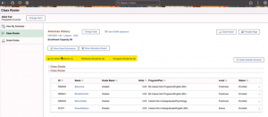 Fig 4: Filters PeopleSoft CS Image 32 | Fluid Faculty Center Enhancement | Class Roster Page 