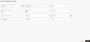 Fig 9 - Updating the Contact details in task ( Journey ) | Updates in Oracle HCM 24C | Unlocking Redwood Features