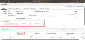 Fig 2: BY PAYLINE | Enhancing Payroll Efficiency with the 'Okay to Pay All' Feature | HCM PeopleSoft Image 50