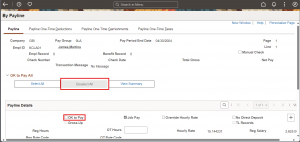 Fig 4: BY PAYLINE DESELECT DISABLE | Enhancing Payroll Efficiency with the 'Okay to Pay All' Feature | HCM PeopleSoft Image 50