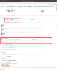 Fig.2 Manage Applicant - Page