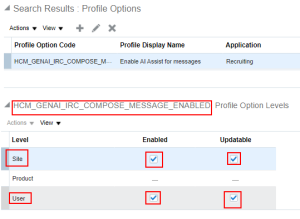 Fig4: Select Profile Option Create Site Level Updatable value