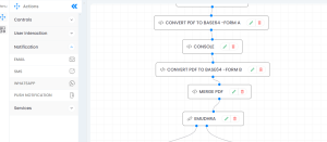 WhatsApp flow actions