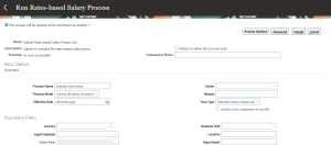 Fig 1 Run Batch Process - Recalculate Rate Component and Salary Details Using Run Rates-based Salary Process - Oracle HCM Cloud