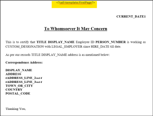 Creating Multiple Templates in a Single RTF File - Fig_1 Letter Template