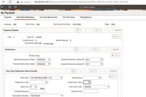 U.S Wages Statement Tax Data Section Update - PeopleSoft HCM Update Image 51 - Fig.10 One time reduction