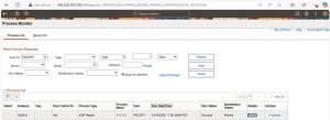 U.S Wages Statement Tax Data Section Update - PeopleSoft HCM Update Image 51 - Fig.3 Process Monitor