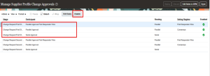 Managing Supplier Profile Change Requests in Oracle Fusion -- Fig 4: Parallel Approvals, and Serial Approvals options